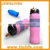 Silicone Water Bottle With Drinking Tube thumbnail-1