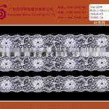 Beautiful Netting Embroidered Africa Handcut Lace Trimming Fabric for Garments thumbnail-2