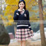 2016 Girls Sweater And Short Skirt For High School Uniform Designs thumbnail-3
