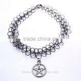 Hippy Tribal Gypsy Boho Stretch Tattoo Choker Necklace thumbnail-4