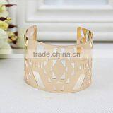 2015 Fashion Metal Gold Hollow Open Bangle Jewelry Adjustable thumbnail-1
