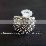 Fashion Rinestone Paved Finger Rings on Sale, 0.7US$ per Piece Only thumbnail-1