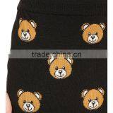 MGOO 2016 New Arrival Women Winter Slinky Skirts Bears Block Print Knitted Women Knee Length Skirts 15144M537 thumbnail-2