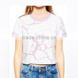 Dongguan Hot Sale Fashion Ladies Short Sleeves Print 100%cotton Sports T-shirt thumbnail-4