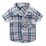 2016 Baby Clothes Cheap Custom Wholesale China Plaid Fashion Thicken Clothing Winter Boys Short Sleeve Polo T-shirt thumbnail-3