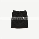 2017 OEM Spring Cool Girls Mini Corduroy Skirt With Adjustable Belt thumbnail-6
