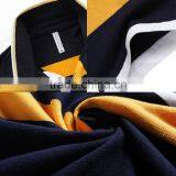 Colored Horizontal Stripes Men t Shirt Spandex & Cotton Men Short Sleeve Casual Shirt thumbnail-3