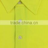 Hot Sale Yellow Micro Mesh Self Fabric Collar High Visibility Safety Warning Polo Shirt thumbnail-4