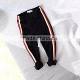 Latest Style Solid Color Lined Cotton Children Autumn Leggings thumbnail-2