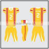 Latest Yellow Star Red Stripes American Football Uniform for Youth and Men / Any thumbnail-1