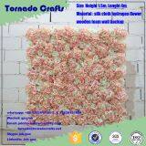 2017 Zhen Xin qi Crafts Artificial Silk Flower Wall for Wedding Backdrop Decoration thumbnail-1