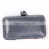 Iron Based Alloy Rectangle White Gunmetal Flower Acrylic Imitation Pearl Kiss Clasp Purse Frame thumbnail-2