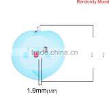 Wood Sewing Buttons Scrapbooking 2 Holes Peach At Random Smile Pattern thumbnail-2