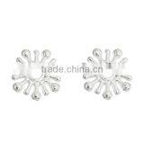 Wholesale Silver Plated Zinc Based Alloy Christmas Snowflake Metal Spacer Beads thumbnail-3