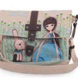 Diamond Canvas Shoulder Bag thumbnail-1