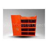 Full View Heavy Duty Cardboard Display Stand Red Five Layers Display Shelves thumbnail-1