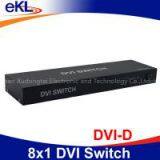 8 ports DVI switch box 8 input 1 output