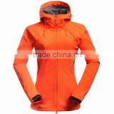2016 Orange Women Softshell Jacket With Hood