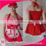 Sexy red Maid Sexy cosplay costume halloween maid Fancy Dress Costumes f001