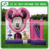 0.55mm PVC Tarpaulin Inflatable Castle With Air Blower for Sale
