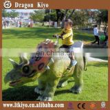 Zigong 2015 most popular life size coin operated rides walking dinosaur