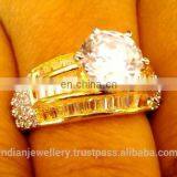 Cubic Zirconia Bridal Rings Manufacturer, Cubic Zirconia Wedding Ring Exporter thumbnail-1