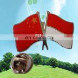 Double Flag Shape Badges Copper Pressure Blunt Badge thumbnail-1