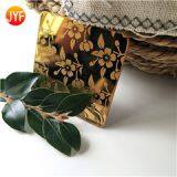 JYFM022 0.3-6mm Cheap Stamped Double Ti-gold Color Stainless Steel Decorative Sheets thumbnail-3