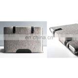 Custom Grey Felt Laptop Bag thumbnail-4