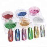 Peacock Nail Art Holographic Nail Glitter Chrome Powder Coating