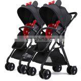 2020 High Quality New Model Baby Stroller Foldable Portable /stroller Baby Twin Double (3 in 1 Baby Stroller)/ Baby Stroller