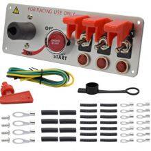 12/24V Aluminium Alloy Race Car Ignition Switch Panel