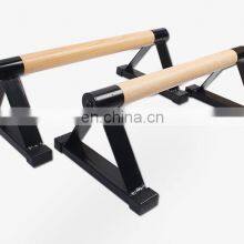 Оптовая продажа деревянных упорных брусьев для упражнений на отжимания, а также для йоги и гимнастических тренировок с противоскользящим покрытием thumbnail-1
