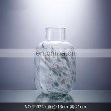 Customized Vase Hydroponic Recycled Gray Flower Glass Vase For Home Decor Modern thumbnail-3