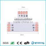 RGB 10 mm 4 Pin T Shape PCB FPC Board Splitter LED Strip Connector for SMD 5050 RGB LED Strip Light thumbnail-6