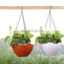 Wholesale Designing Cheap Outdoor Plant Flower Pot Holder Hanging Plastic Flower Pots thumbnail-1