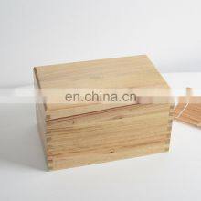 Pine Wood Box Trinket Box Custom Jewelry Packaging Tea Gift Wooden Storage Box thumbnail-5
