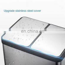Hot Selling Household 2 in 1 Stainless Steel 40l 60l Recycle Waste Bin for Kitchen thumbnail-3