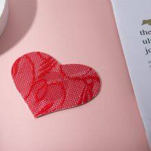 Heart Shape Lace Nipple Stickers Disposable Fancy Nipple Stickers White Lace Nipple Covers thumbnail-2