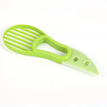 Multi Functional Fruit Tools Plastic Avocado Cutter 3 in 1 Avocado Slicer thumbnail-2