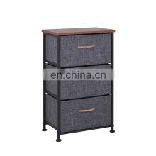 3 Industrial Furniture Chinese Black Style Rattan Lacquer Canvas Chest Of Craft Drawers Cabinet