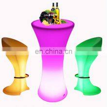 Wireless Illuminated Glowing Led Portable Led Light Bar Cocktail Tables and Chairs Outdoor Decoration Furniture Home Wholesale l