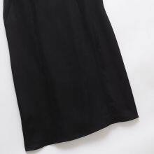 Elegant Women's Temperament V-neck Sleeveless Mid Length Backless Dress, Small Black Dress thumbnail-3