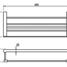 Manufacturer Stainless Steel Bathroom Accessories Towel Rack Washroom Towel Shelf thumbnail-2