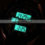 New Classic Swiss Design Mens Man Black Face Army Military Leather Sport Watch thumbnail-4