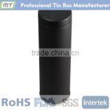 Metal Cylinder Black Tin Box Package thumbnail-1