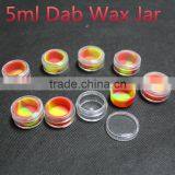E Cig Acrylic Silicon Container Rubber Containers for Wax Plastic Clear Silicon Oil Jars