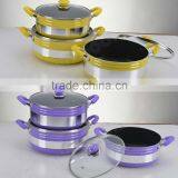 Aluminum Pressed Non-stick Casserole/stockpot/pot With Ceramic Coating thumbnail-2