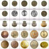 Customized Metal Type Plating Rhinestone Pierced Lock Charms thumbnail-4