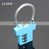 Steel Wire Resettable 3 Digit Combination Travel Luggage Suitcase Padlock Alloy T-shirt Metal Digital Locker Lock thumbnail-4